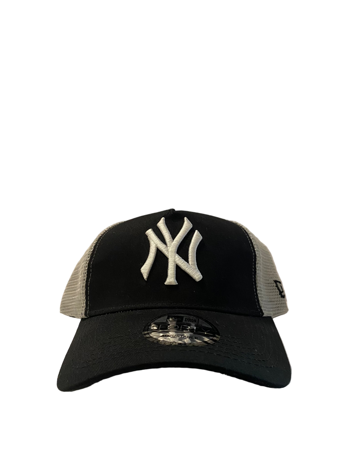 9FORTY NEW YORK YANKEES GRAY & BLACK CURVED SNAPBACK