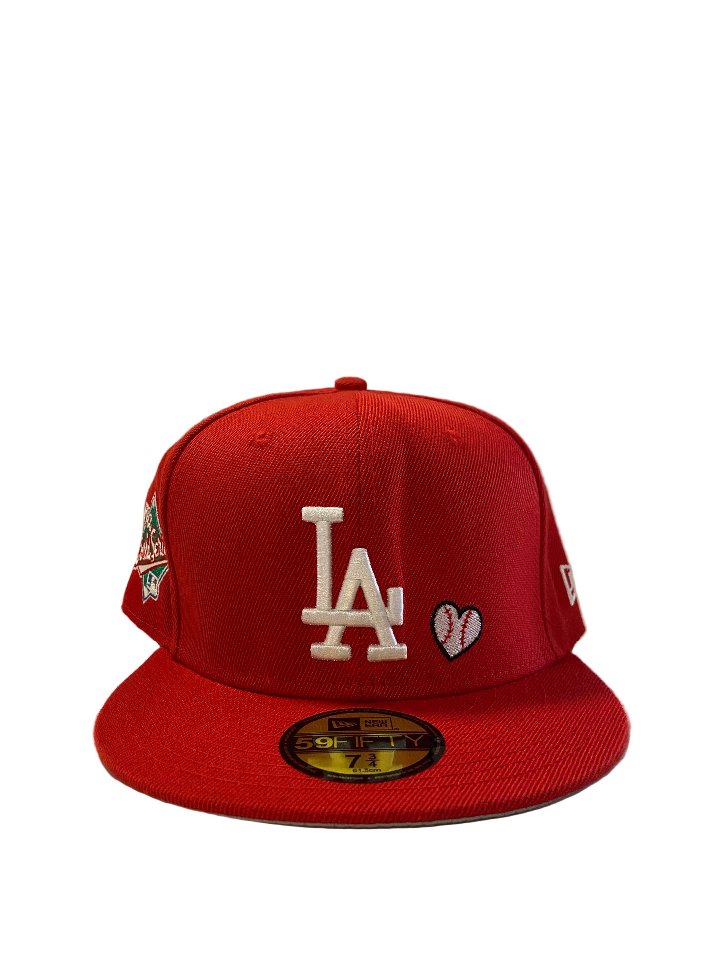 Pre Order 59FIFTY LOS ANGELES DODGERS RED FLAT BRIM FITTED CAP