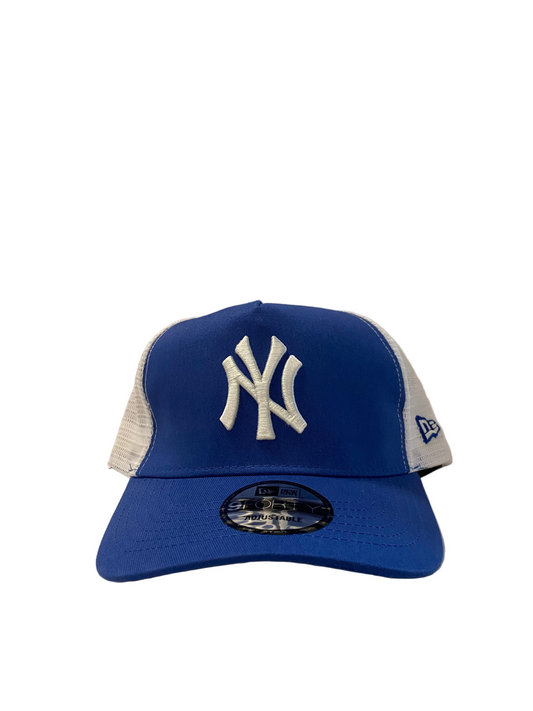9FORTY NEW YORK YANKEES BLUE & WHITE CURVED SNAPBACK