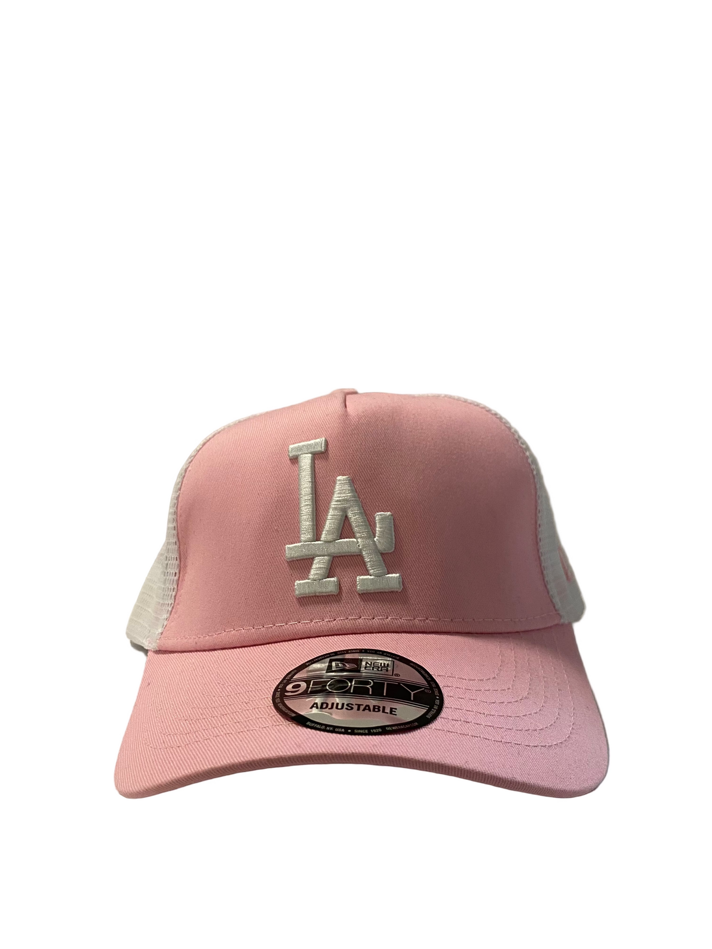 9FORTY LOS ANGELES DODGERS PINK CURVED SNAPBACK