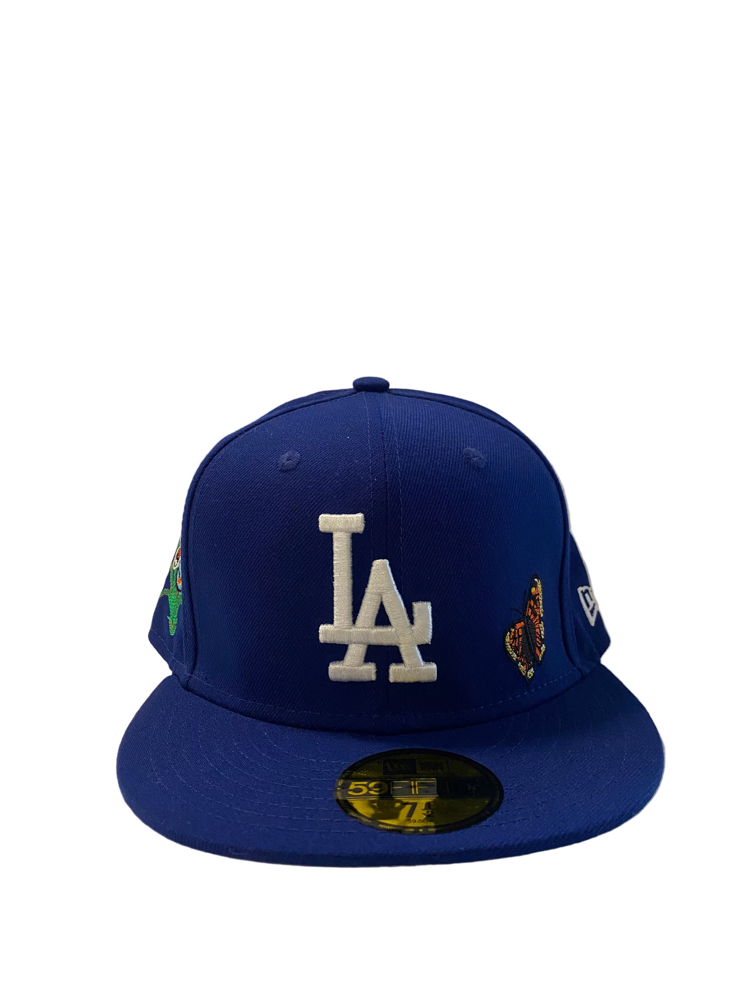 59FIFTY BLUE LOS ANGELES DODGERS FLAT BRIM FITTED CAP