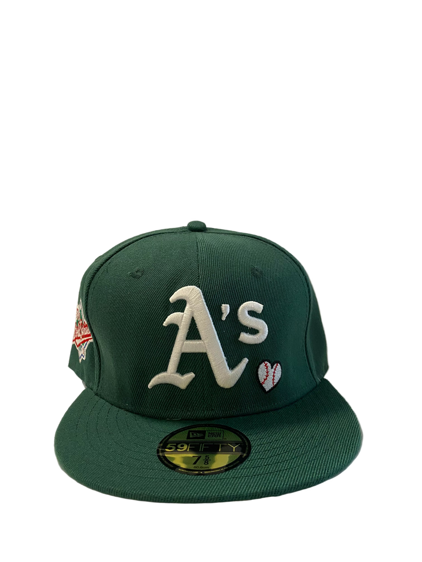 59FIFTY GREEN ATHLETICS FLAT BRIM & FITTED